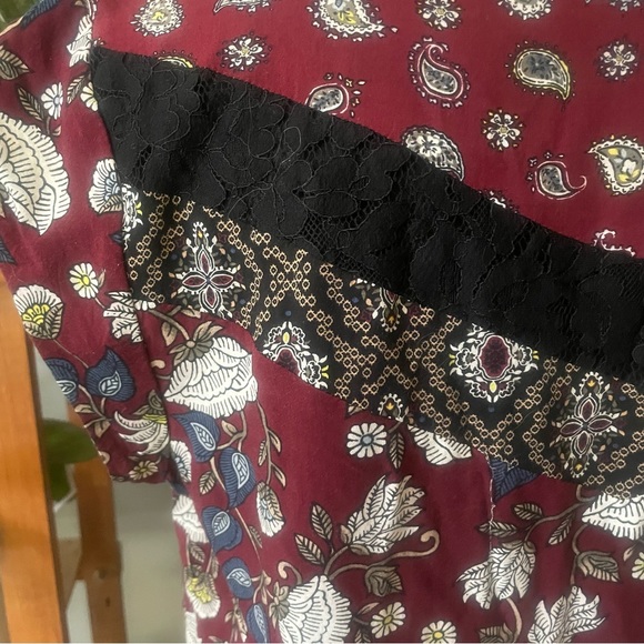 DR2 Boho Cap Sleeve airy flowy Blouse - Picture 8 of 10